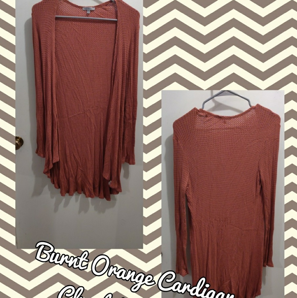 Long Sleeve Waffle Cardigan